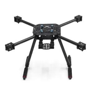 X4 500 500 Mm Serat Karbon/Serat Gelas Pusat Plat Quadcopter Frame Kit Serat Karbon Landing Gear Upgrade S500 f450