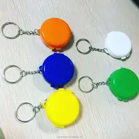 2017 Wholesale Promotion Gift Plastic Colourful Mini Pill Box With Keychain