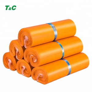 mensajería paquete para el Envío Expreso <span class=keywords><strong>de</strong></span> embalaje <span class=keywords><strong>de</strong></span> mercancías auto-adhesivo Post Mailer plástico naranja bolsas <span class=keywords><strong>de</strong></span> correo - Product Image 1