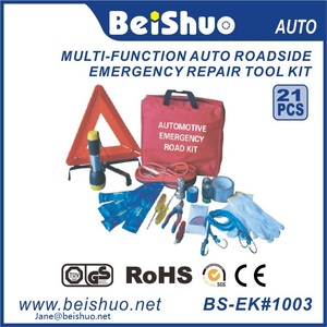 Nouveau Deaign <span class=keywords><strong>Voiture</strong></span> Trousse de Premiers soins 21 pcs Personnalisé D'<span class=keywords><strong>urgence</strong></span> Outils, de Dépannage Routier D'<span class=keywords><strong>urgence</strong></span> Kits - Product Image 1