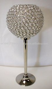 Support de pilier de boule de cristal en métal pour la décoration de noce ou d'hôtel - Product Image 2