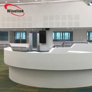 Bàn Văn Phòng Bề Mặt Rắn Bằng Nhựa <span class=keywords><strong>Acrylic</strong></span> Mặt Bàn Quầy Tiếp Tân Mặt Trơn - Product Image 2