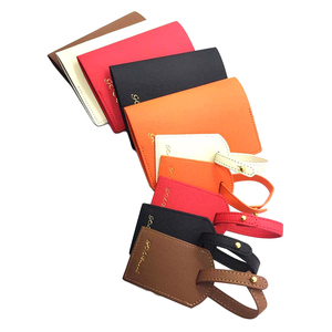 Jeu d'étiquettes à bagages en cuir PU avec logo <span class=keywords><strong>personnalisé</strong></span> <span class=keywords><strong>Porte</strong></span>-passeport design de mode avec motif imprimé pour <span class=keywords><strong>porte</strong></span>-cartes - Product Image 6