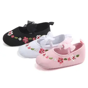 Newest sale trendy style flower baby girl shoes with good offer
