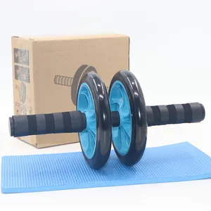 Fitnessapparatuur Krachttraining Buikspieroefening ab Wheel power Roller Met Dubbele Wiel