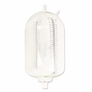 CHUANGPU 26Liter Glass Milk Recorder for Farm Cow Milking , Milk Measuring Bottle With Scale
