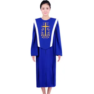 Custom Blue Red Adults Priest Gown/Church Choir Robes Designs Vestments/European Standard Church Choir Robe