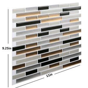 Pegatina de <span class=keywords><strong>vinilo</strong></span> 3D para pared <span class=keywords><strong>mosaico</strong></span> adhesivo para chimenea, azulejo impermeable para decoración de pared Interior - Product Image 1