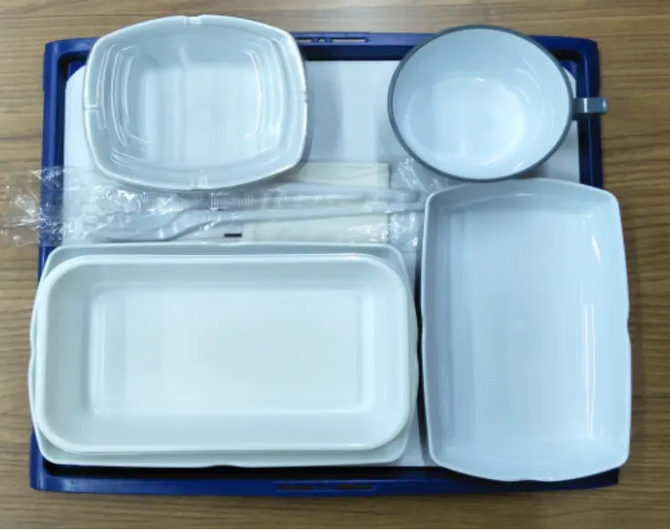 Gıda Catering hizmetleri OEM ABS havayolu plastik sofra