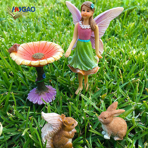 resina figuritas <span class=keywords><strong>en</strong></span> miniatura accesorios pintado a mano flor Jardín de hadas para al aire libre o decoración de la casa - Product Image 4