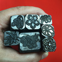 Poinçon de gaufrage personnalisé en acier pour lettres de l'alphabet, pour marquage de bijoux