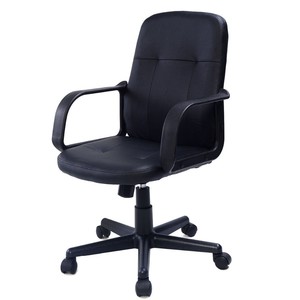 <span class=keywords><strong>Chaise</strong></span> <span class=keywords><strong>de</strong></span> fauteuil 24 pouces à dossier central, accoudoir en PP noir, avec roues en pu en PVC, JYX0020 - Product Image 3