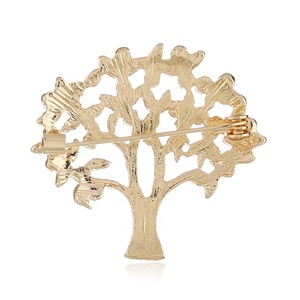 Women Wild Clothing Accessories Fashion Zircon <strong>Brooch</strong> Pearl Fashion Big <strong>Tree</strong> <strong>Brooch</strong> - Product Image 3