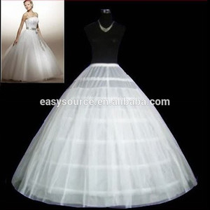 Mejor venta de aros 6 2 capas vestido blanco de crinolina enagua de la hinchada enaguas/fondos para las mujeres - Product Image 1
