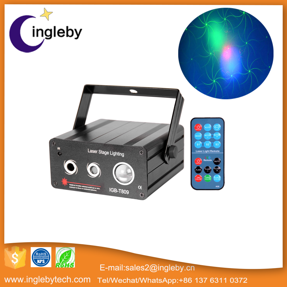 Top vente son actived déménagement scène effet laser holographique projecteur
