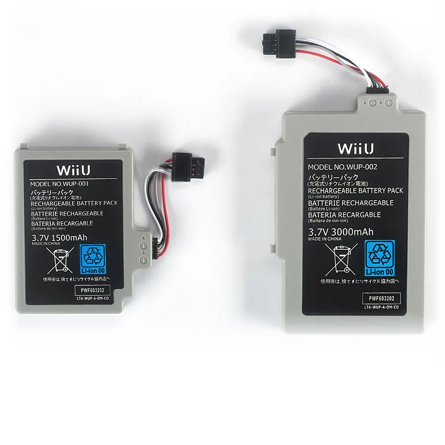 Factory 3.7V 1500mAh Rechargeable Battery Pack Replacement For Nintendo Wii U Gamepad
