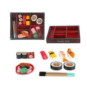 I bambini Giocano Set di Plastica Per Alimenti Giappone Sushi Giocattolo