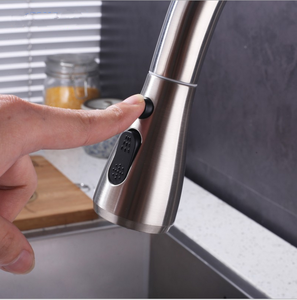 Rubinetto da <span class=keywords><strong>Cucina</strong></span> Moderno di Lusso con Doccetta Estraibile a Cascata, in Acciaio Inox 201 Nichel Spazzolato, <span class=keywords><strong>Flessibile</strong></span> per Uso Alberghiero - Product Image 3
