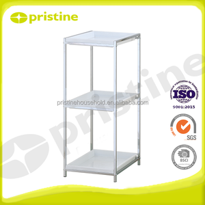 Modern 3-Tier Metal <b>Bathroom</b> <b>Shelving</b> Rack Home Storage Furniture-Corner Wholesale MIT Household Storage Taiwan Shopee/Ebay Sale - Product Image 3