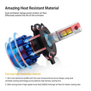 Système d'éclairage automatique LED 6500K Q10, 20000 Lumen, 100W, H4 ampoules H11 HB4, phares de voiture Led H7, H4, 9005 - Product Image 6