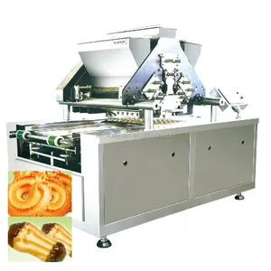 Depositor and Knife/Blade Cutting Cookies Making Machine for Chocolate Chips Cookies