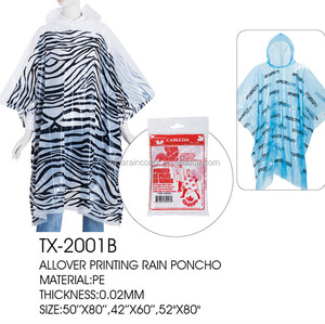 PE Rain <strong>Ponchos</strong> <strong>Disposable</strong> With Free Printing With BSCI Certificate - Product Image 3