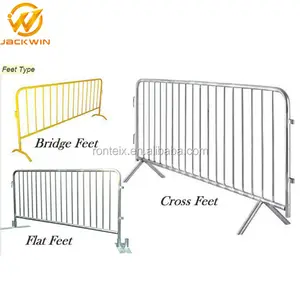 Painéis de barreira de metal para construção, barreiras de controle de multidão de segurança da estrada, barreira de metal para construção