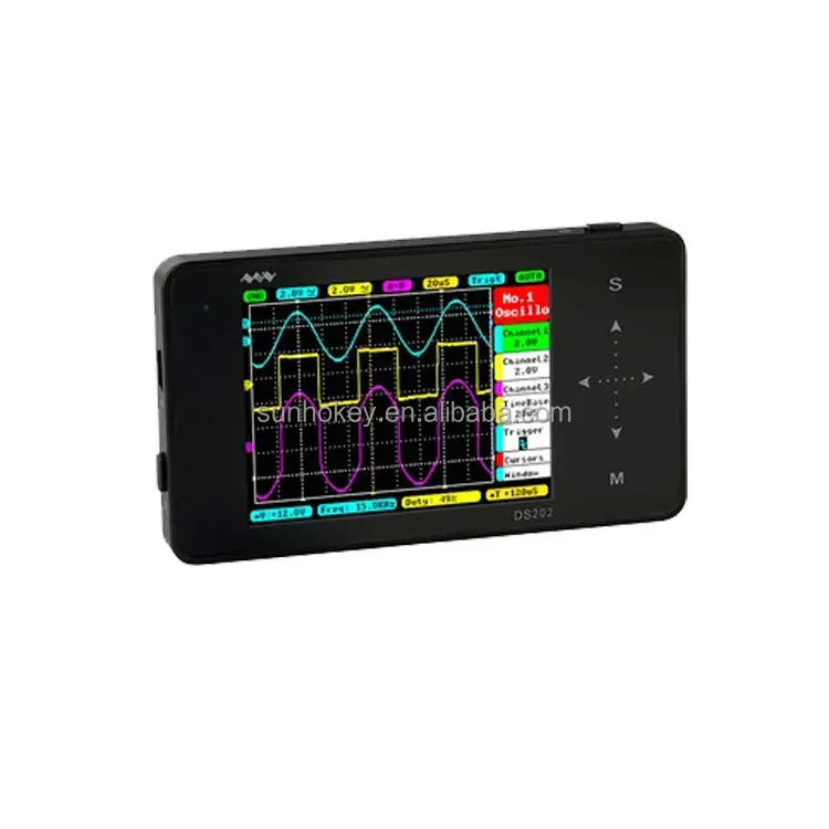 Hantek — multimètre numérique pour automobile DSO202, écran tactile, USB, Portable, 1MHz, écran LCD, 8MB