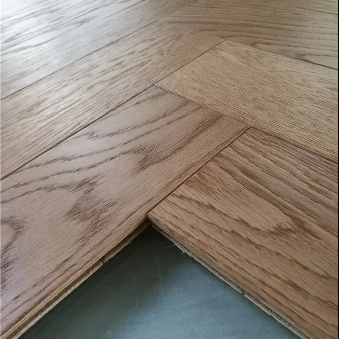 Direct buy factory prices Wire Brushed European Oak Solid Herringbone Wood Flooring