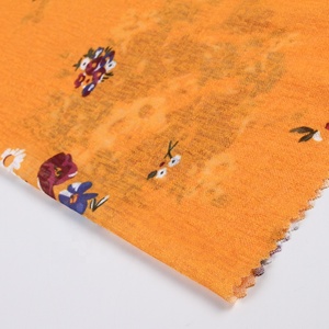 100% polyester doris orange <span class=keywords><strong>robe</strong></span> de mode petit imprimé jacquard tissu - Product Image 1