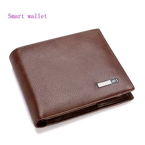 500 mah battery capacity smart wallet,built-in chip purse,leather wallet