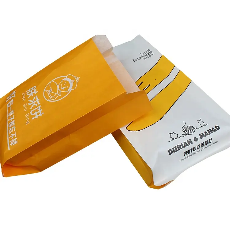 70GSM Individuell Bedruckte Lebensmittel Grade Wachs Kraft Papier Tasche für Beutel Verpackung