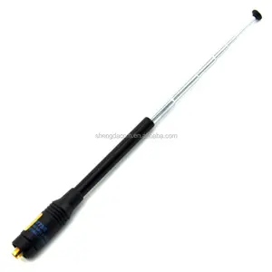 Antena telescópica de tamaño pequeño para radio, antena de mano de doble banda, VHF/UHF, calidad Diamante, RH775