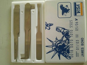 YH9123 yüksek kalite VISA <span class=keywords><strong>James</strong></span> <span class=keywords><strong>Bond</strong></span> kredi kartı Pickset kanca kilidi seçim seti - Product Image 5