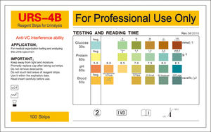 Sensible estupendo <span class=keywords><strong>de</strong></span> la <span class=keywords><strong>Tira</strong></span> Reactiva <span class=keywords><strong>De</strong></span> <span class=keywords><strong>Orina</strong></span> URS-4B (CE, ISO, FDA marcados) - Product Image 3