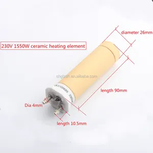 1.55 KW ELEMENTO di RISCALDAMENTO ELETTRICO CON TERMOSTATO O CARBURO di SILICIO ELEMENTO RISCALDANTE