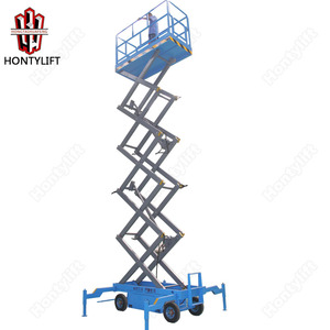 2025 HONTYLIFT 8 m 1T fornitore della cina CE a buon mercato mobile forbice ascensore martinetti idraulici - Product Image 5