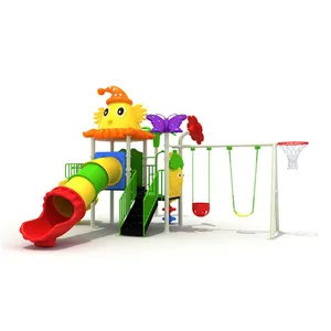 Outdoor games children preschool playground equipment and kids plastic playground slide games for kindergarten