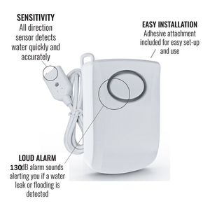 Highly Sensitive Home Security Water Leak Alert <strong>Flood</strong> Alarm <strong>Detector</strong> High Sensirtive Water Flow Detection Sensor Cable - Product Image 5