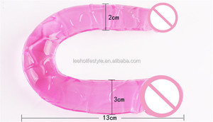 LEEHO W3-02-9 Sex Toy Féminin Morease Mini Double Ended Dildo Lesbien Long Double Headed <span class=keywords><strong>Penetration</strong></span> Penis Flexible Réaliste - Product Image 3