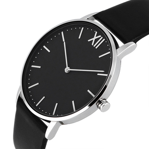 Özel Logo basit Minimalist erkek kol saati sevgililer kuvars naylon kayış ve deri kayış paslanmaz çelik tel örgü bant izle - Product Image 2