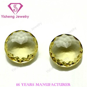 100 di alta qualità in cristallo sintetico creato da laboratorio rotondo taglio brillante <span class=keywords><strong>blu</strong></span>/giallo/arancione <span class=keywords><strong>colore</strong></span> gioca pietre preziose sciolte - Product Image 6