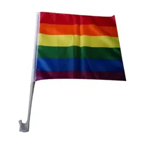 custom rainbow car flag, gay pride flag