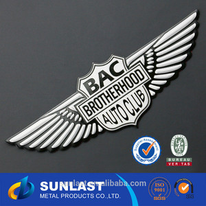 Sunlast wing forme 3d BAC fraternité <span class=keywords><strong>AutoClub</strong></span> autocollant de voiture OEM651 - Product Image 1