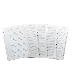 三色石A4 10 个选项卡明亮马尼拉各种指数分隔环粘合剂 - Product Image 5