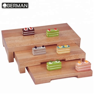 Suministros para Restaurantes Italianos, Equipo para <span class=keywords><strong>Banquetes</strong></span>, Exhibidores Decorativos <span class=keywords><strong>de</strong></span> Postres para Buffet, Elevadores <span class=keywords><strong>de</strong></span> Madera para Alimentos - Product Image 2