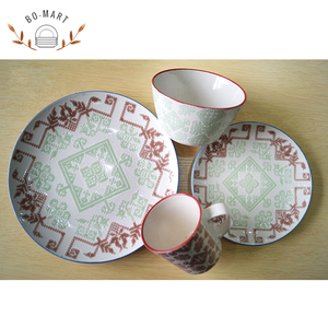 Meilleure Qualité Deux Tons Vitrage Pas Cher Plaque En Grès Ensembles Ensembles <span class=keywords><strong>De</strong></span> <span class=keywords><strong>Vaisselle</strong></span> - Product Image 4