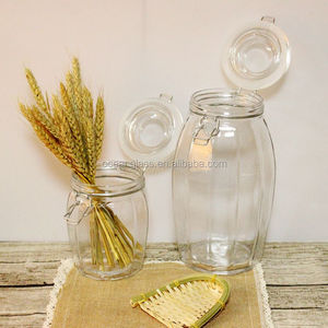 Nhà & Vườn Chất Lượng Cao Glass Kẹo <span class=keywords><strong>Jar</strong></span>/Vuông Glass <span class=keywords><strong>Jar</strong></span>/Cookie <span class=keywords><strong>Jar</strong></span> Glass Với Niêm Phong Kẹp Khóa Nắp - Product Image 4