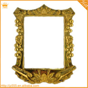 Hot Selling Gold square Plastic Wire <strong>Wreath</strong> Photo <strong>Frame</strong> - Product Image 2