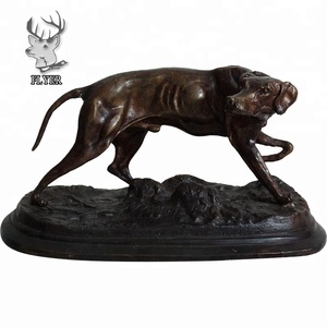 Hete Verkoop Levensgrote Dieren Gieten Bronzen Beeld Dane Easygoing Metalen Hond Sculptuur - Product Image 5